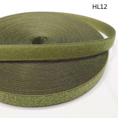 China Other Magic Hook And Loop Army Green Series Tape Accessories For Clothing And Bags 20/25/30/40/50mm for sale