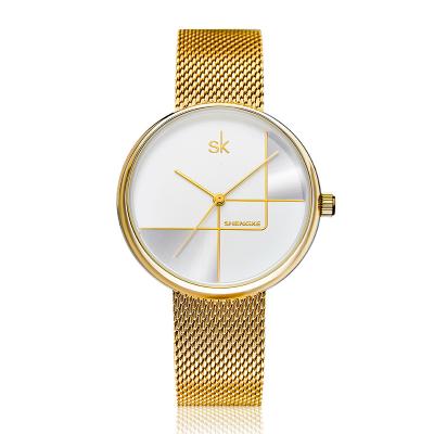 China Fashion W1110 Wholesale Gold Case Japan Non-specific Ultra-thin Quartz Women's Watches for sale