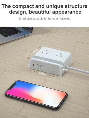 China Standard Quick Travel US Power Strip Surge Protector USB Charger Wall Plug Gift Sets Extension Board Socket 4 AC Outlet for sale