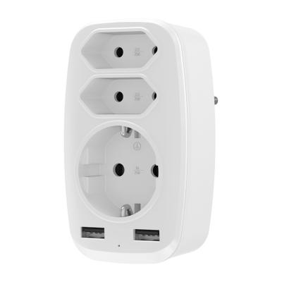 China New Commercial Type EU AUS UK EU AUS UK Fast Plug C Fast Charging Wontravel Design Extension Power Socket Universal Wall Socket for sale