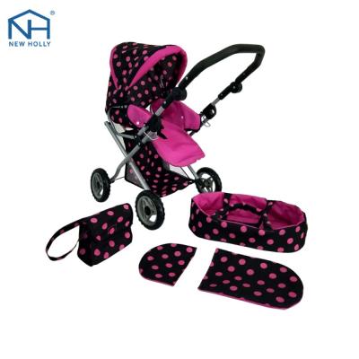 China DOLL STROLLER WITH CARRY CRADLE AND BAG 67*36*66cm for sale