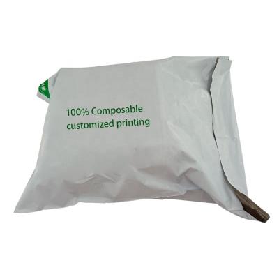 China Express Service Packaging 100% Postage Mailing Compostable Courier Bags With Accept Custom Logo Printing for sale