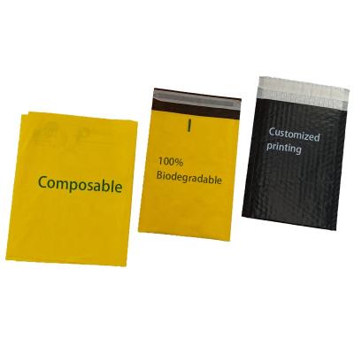 China Wholesale High Quality Express Service Packing Bubble Padded Mailer Bags 100% Compostable Biodegradable Envelope Courier Bag for sale