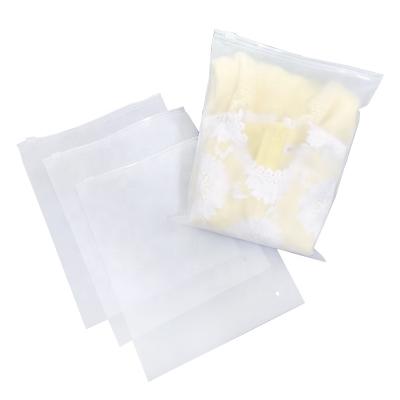 China Translucent Reclosable Poly Security Zipper Pouch Bag Zip Lock Packaging Bag 30*40cm for sale