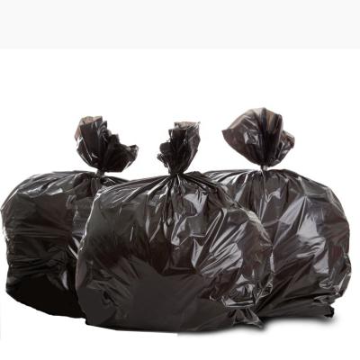 China Heavy Duty Big SizeLDPE Black Plastic Garbage Poly Hotel Garbage Bag for sale