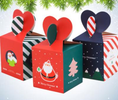 China Recyclable Christmas Cookie Boxes Food Bakery Treat Boxes Cookie Tins For Gift Giving for sale