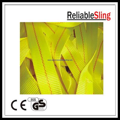 China OEM 2 Inch 11000LBS / 10000LBS Yellow heavy duty webbing for Ratchet Strap for sale