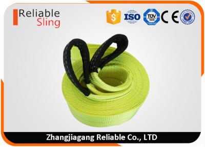 China 4 in x 30 ft Heavy Duty Tow Straps 20000 Lb Capacity , Polyester Heavy Duty Webbing Straps for sale