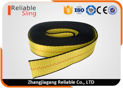 China American Standard Yellow 2 Inch Striped Ratchet Lashing Strap Flat Webbing for sale