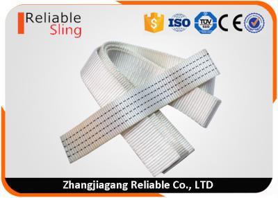 China 50mm Width Polyester Heavy Duty Lashing Strap Webbing White Heat Resistant for sale