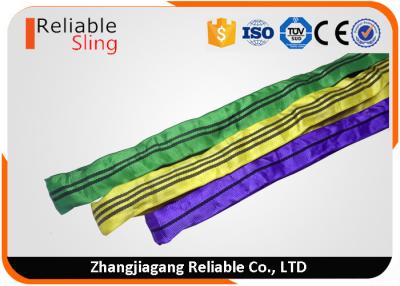 China Tested Endless Polyester Round Slings for Pipe Lifting Safety Factor 7-1 for sale