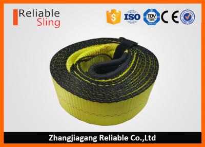 China OEM Multi Color 3 Inch Polyester Tow Strap , Reusable Car Tow Strap for sale