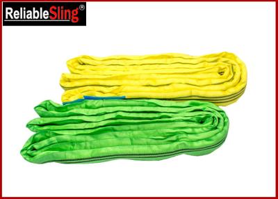 China High-Strength Polyester Yarn Color Code Polyester Lifting Slings Endless Cargo Slings for sale