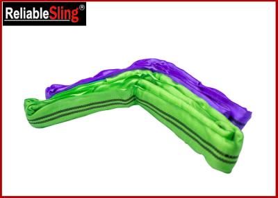 China Eslingas del poliéster redondo púrpura desgaste de los 0.5m - del 100m - honda resistente de la web del poliéster en venta