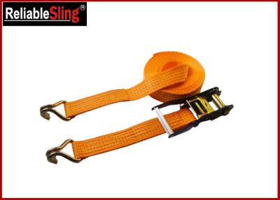 China 50mm Width Heavy Duty Cargo Straps Ratchet Lashing Belt with 4 Ton B.S. for sale