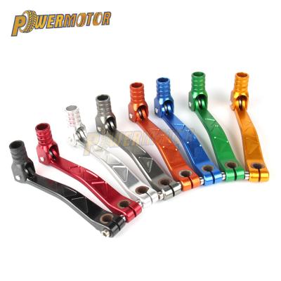 China Aluminum Folding CNC Gear Shift Lever Aluminum Folding Fit For ATV Dirt Bike Pit Bikes Gear Lever Motorcycle Motocross for sale