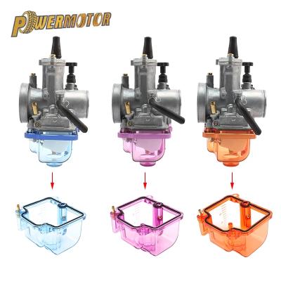 China New Motorcycle Carburetor Bottom Cover Bowl Clear Bottom Clear Float Bowl Fit For PWK KSR OKO KOSO Carburetor 21-34mm HK103-2FS for sale