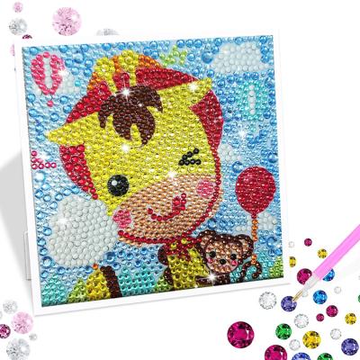 China Factory Fiber DIY Around Rhinestone Embroidery Ornaments Arts Craft Decor 5D Diamond Painting Supply Wall Kit for sale