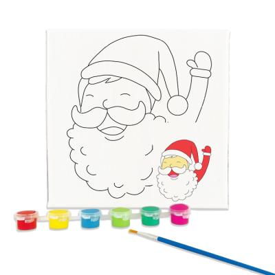 China Oil Painting By Numbers For Christmas Santa Claus Oil Painting Adults Beginner Kids DIY Kit On Canvas Drawing Painting for sale