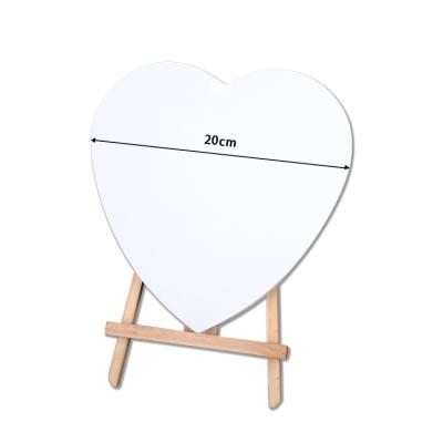 China Heart Shaped Painting Wall Art Blank Stretched Painting Canvas Custom Artist Painting Canvas Panels for sale