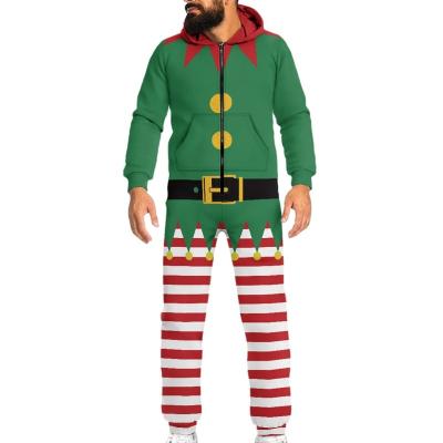 China Zipper closure Hot Selling Accept Customized Color Christmas And Thanksgiving Zip-Up Men's Jumpsuits Dressy For Boyfriend for sale