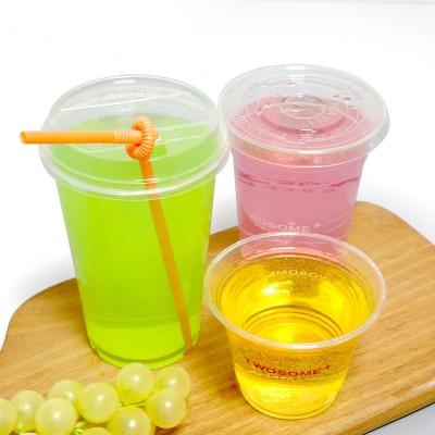 China 100% Biodegradable 12Oz 16 Oz 20Oz 24Oz PP Disposable U Shape Plastic Cup Bubble Tea for sale