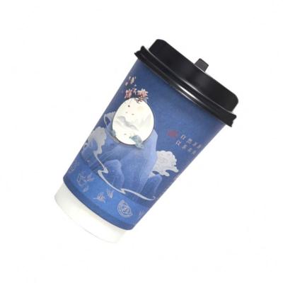 China Disposable Wholesale Custom Designs Disposable Paper Coffee Cups For Vending Machine for sale