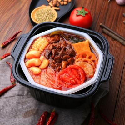 China Rice Noodles Suki Shabu Thailand Heater Meals Pot Cup Disposable Instant Self-heating Hot Bowl for sale