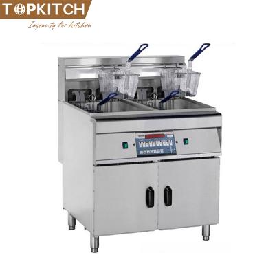 China Heavy Duty Reputable Hotels Industrial Professional Fryer With Oil Filter Cart for sale