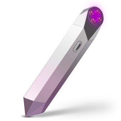 China Anti-puffiness Vkk Dropshipping 24K Gold Sonic Vibration Electric Led EMS RF Eye Massager Beauty Instrument for sale