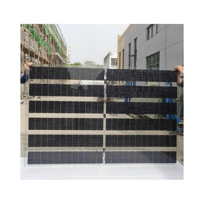 China Factory price wholesale 2100*1200*4+4mm PVB double glass solar panel in high transparent for sale