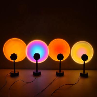 China Nordic Modern Decorative Smart Bracket Colorful Atmosphere Comfort Projection Led Projection Floor Sunset Lamp for sale