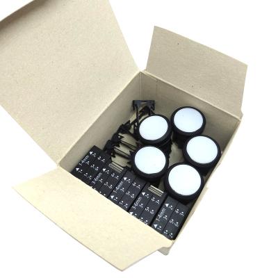 China 22MM Plastic White On Push Button Switches Illuminated Push Button Switches for sale