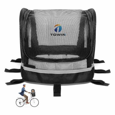 China Mountain Bikes Bicycle Basket Cover, Suitable For Bicycle Basket, Full Zipper Open Bicycle Basket Pet Cover for sale