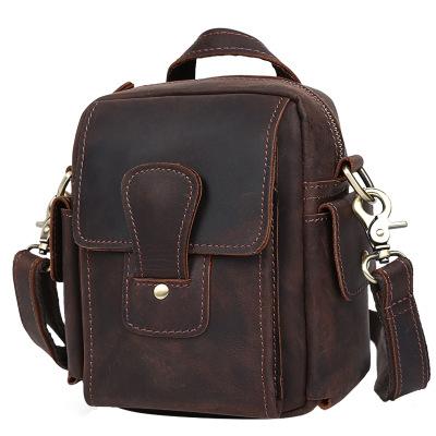 China Durable Designer Outdoor Leisure Genuine Leather Messenger Bag Crossbody Bag for sale