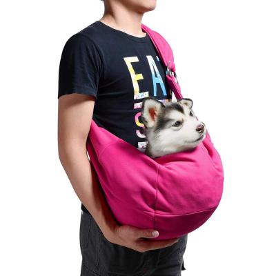 China Breathable Small Dog Carrie Hands Free Pet Bag Carrier Toss Outdoor Travel Tote Reversible Pet Carry Bag for sale