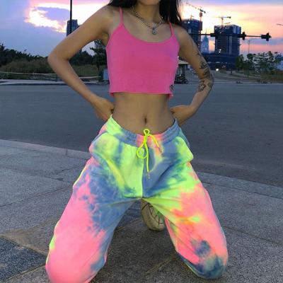 China Wholesale Women's Anti-pilling Cotton Sweatpants Ties Dye Joggers for sale