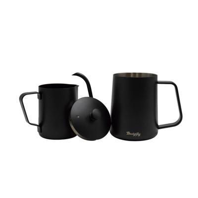 China Modern Automotive Stainless Steel Kettle Drip Pot Set Garland Coffee Milk Cup Mug for sale