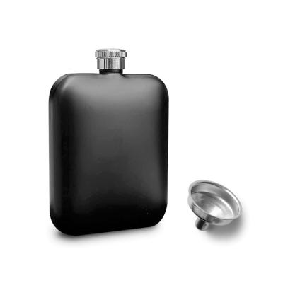 China Eco-friendly custom 6oz jug stainless steel hip flask black wine jar for sale for sale