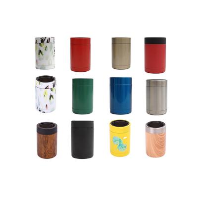 China Custom Viable Stainless Steel Beer Beverage Coke Cola Beer Can Cooler Thermos Mug for sale