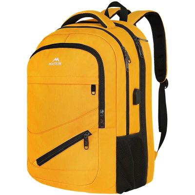 China With USB yellow fashion trendy water resistance gym laptop tool bag for accessories with water bottle holder and usb charging port for sale