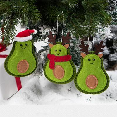 China 2020 Christmas Decoration Felt Christmas Tree Kids Decorations Hanging Kids Home Ornaments Decor Hot Selling Products for sale