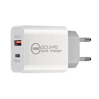 China 18w Mobile Phone Usb C Charger Adapter QC 3.0 for sale