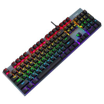 China Real Keyboard ABS+Silicon PCB Mechanical Waterproof Back Light Computer Desktop Mechanical Keyboard Gaming for sale