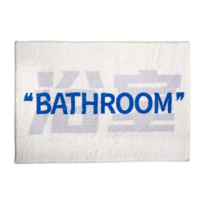 China New Design Funny Soft Home Washable Custom Printed Absorbent Floor Mat For Bathroom for sale