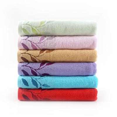 China Wholesale Soft Rectangle Jacquard Two Piece Bath Towel With Logo for sale