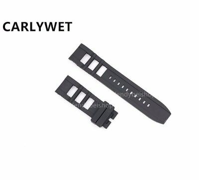 China Invicta INV124 I Force 12966 Rubber Wrist Replacement Black 26mm Rubber Watch Band for sale