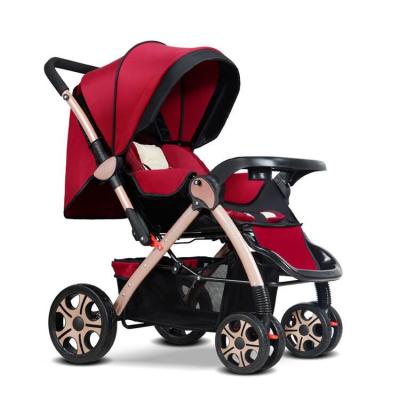 China Cheap Price Polyester Multifunctional 4 Wheel Stainless Steel Baby Stroller for sale