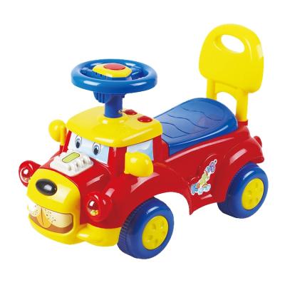 China Newest Toy Cartoon Toy Musical Kids Car Plastic Children Ride On Car/Baby Slide Car for sale