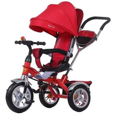 China Ride On Tricycle / Hot Toy Model Baby Kids Push Tricycle With Predal Canopy Car for sale